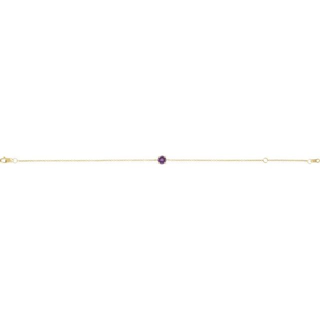 Natural Amethyst | Round | 4mm