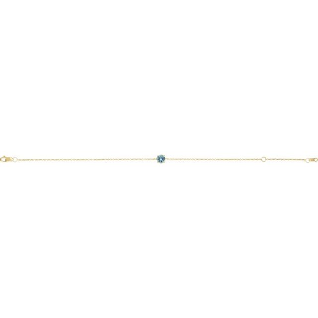 Natural Aquamarine | Round | 4mm