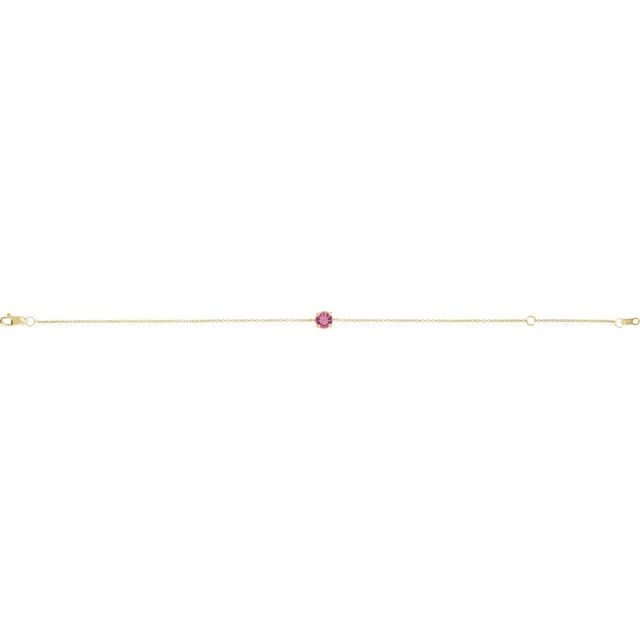 Natural Pink Tourmaline | Round | 4mm
