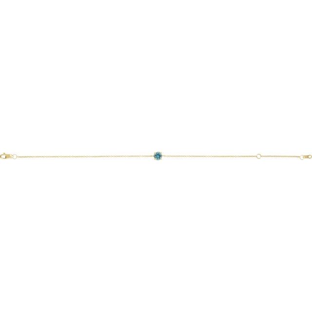 Natural Blue Zircon | Round | 4mm