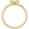 57952 / Ring / 14K Yellow / Polished / Four-Leaf Clover Stackable Ring