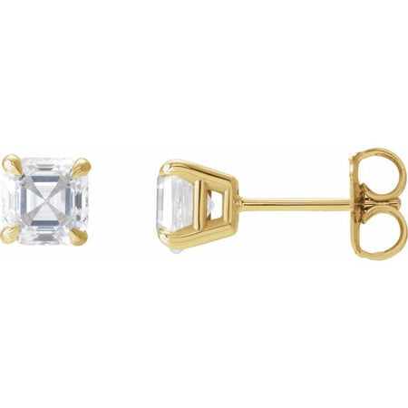 Natural Diamond | Asscher | 3.5 x 3.5mm :: 1/2 Ctw | Natural Diamond | Asscher | 3 x 3mm :: 1/3 Ctw | Natural Diamond | Asscher | 4 x 4mm :: 5/8 Ctw