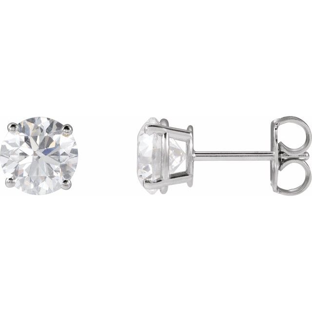 Lab-Grown Diamond | Round | 6.3mm :: 2 Ctw | Natural Diamond | Round | 6.3mm :: 2 Ctw