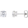 Lab-Grown Diamond | Round | 5.75mm :: 1 1/2 Ctw | Lab-Grown Diamond | Round | 8mm :: 4 Ctw | Lab-Grown Diamond | Round | 7.25mm :: 1 1/2 Ctw | Natural Diamond | Round | 5.75mm :: 1 1/2 Ctw