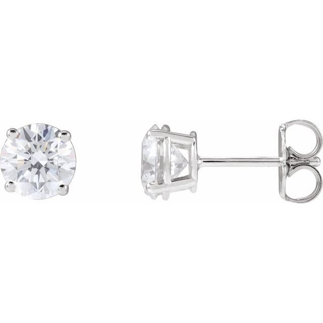 Lab-Grown Diamond | Round | 5.75mm :: 1 1/2 Ctw | Lab-Grown Diamond | Round | 8mm :: 4 Ctw | Lab-Grown Diamond | Round | 7.25mm :: 1 1/2 Ctw | Natural Diamond | Round | 5.75mm :: 1 1/2 Ctw