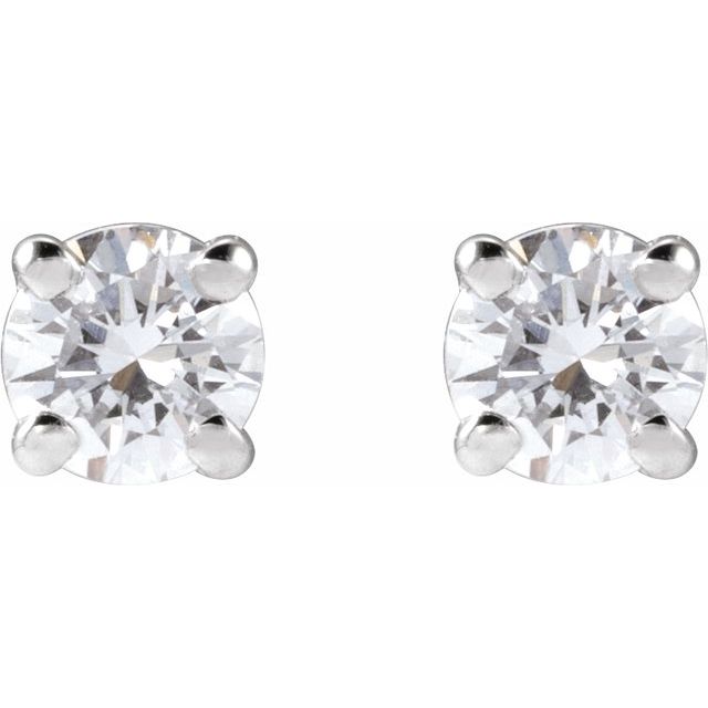 Lab-Grown Diamond | Round | 3.4mm :: 1/3 Ctw | Lab-Grown Diamond | Round | 3mm :: 1/10 Ctw