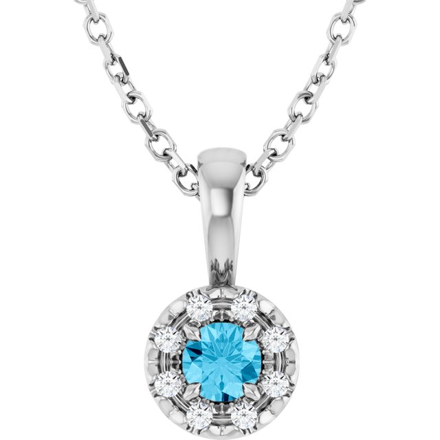 Natural Aquamarine | Round | 3mm