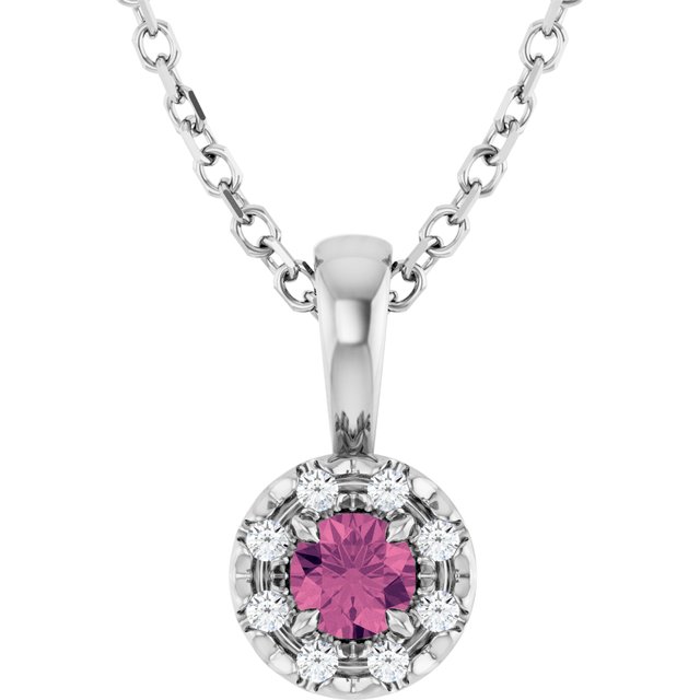 Natural Pink Tourmaline | Round | 3mm