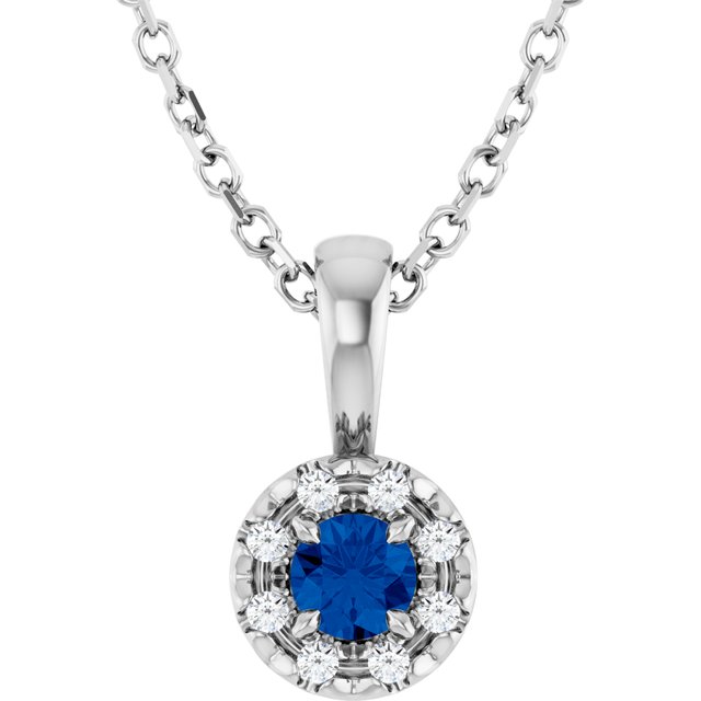 Natural Blue Sapphire | Round | 3mm | Lab-Grown Blue Sapphire | Round | 3mm