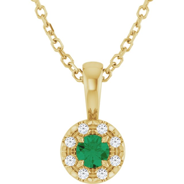 Lab-Grown Emerald | Round | 3mm | Natural Emerald | Round | 3mm