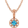 Natural Blue Zircon | Round | 3mm