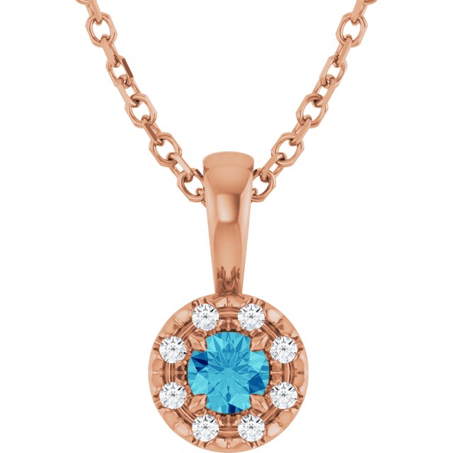 Natural Blue Zircon | Round | 3mm