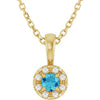Natural Blue Zircon | Round | 3mm