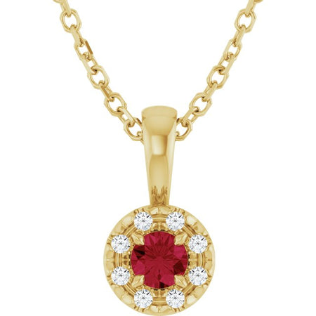 Natural Ruby | Round | 3mm | Lab-Grown Ruby | Round | 3mm