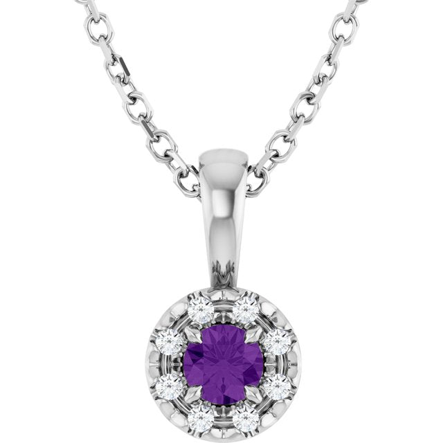 Natural Amethyst | Round | 3mm