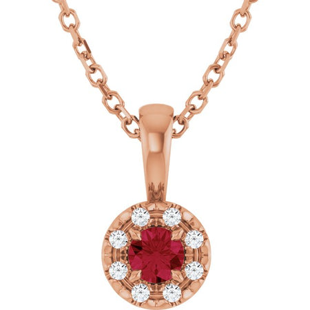 Natural Ruby | Round | 3mm | Lab-Grown Ruby | Round | 3mm