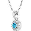 Natural Blue Zircon | Round | 3mm