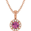 Natural Pink Tourmaline | Round | 4mm