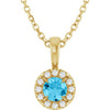 Natural Aquamarine | Round | 4mm