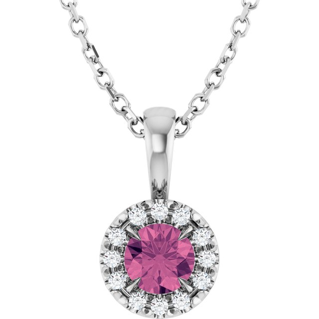Natural Pink Tourmaline | Round | 4mm