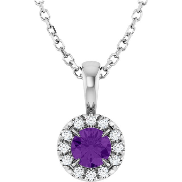 Natural Amethyst | Round | 4mm