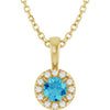 Natural Blue Zircon | Round | 4mm