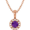 Natural Amethyst | Round | 4mm