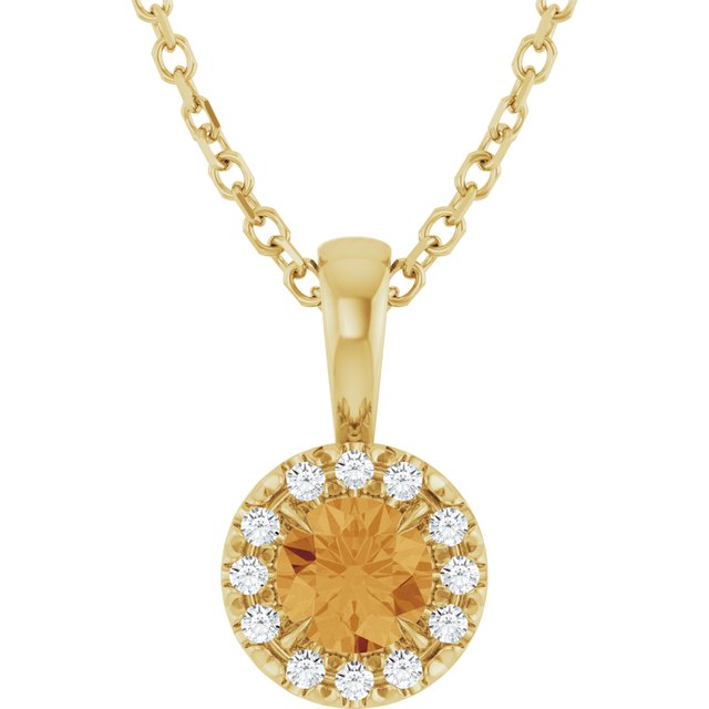 Natural Citrine | Round | 4mm