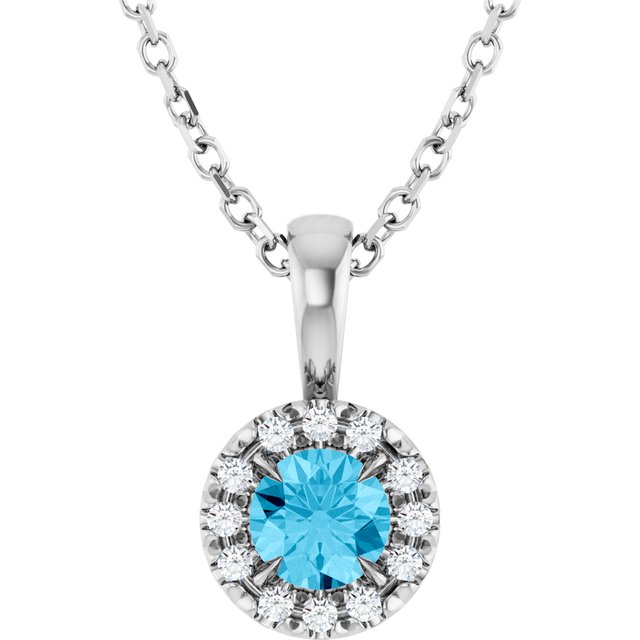Natural Aquamarine | Round | 4mm