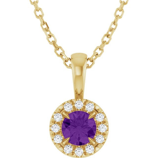 Natural Amethyst | Round | 4mm