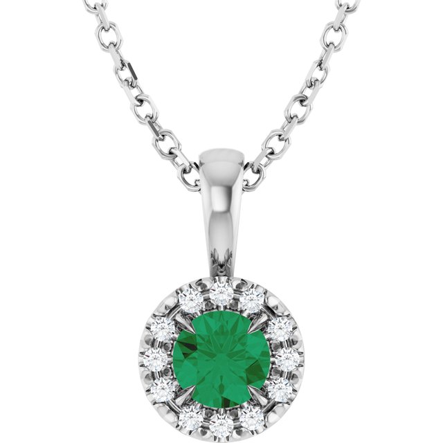 Natural Emerald | Round | 4mm | Lab-Grown Emerald | Round | 4mm