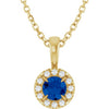 Natural Blue Sapphire | Round | 4mm | Lab-Grown Blue Sapphire | Round | 4mm