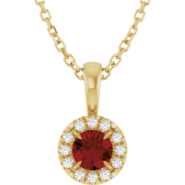 Natural Mozambique Garnet | Round | 4mm