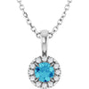 Natural Blue Zircon | Round | 4mm