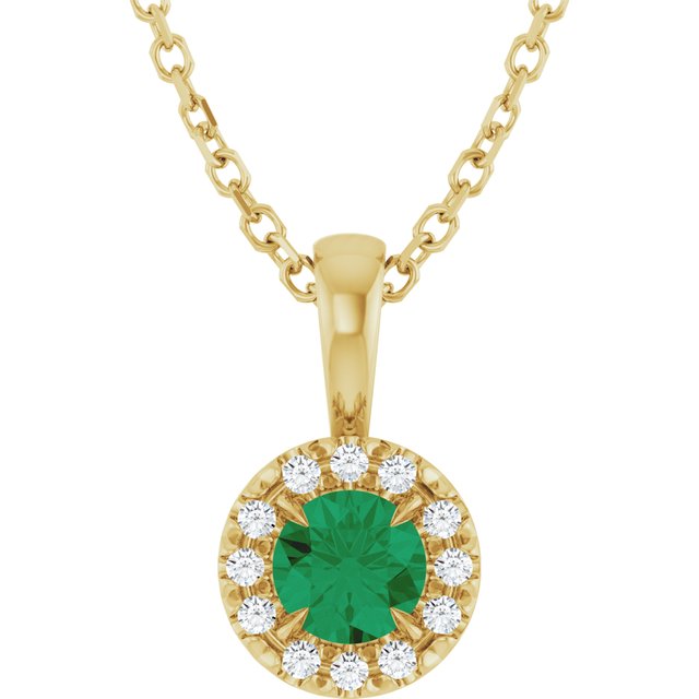 Lab-Grown Emerald | Round | 4mm | Natural Emerald | Round | 4mm
