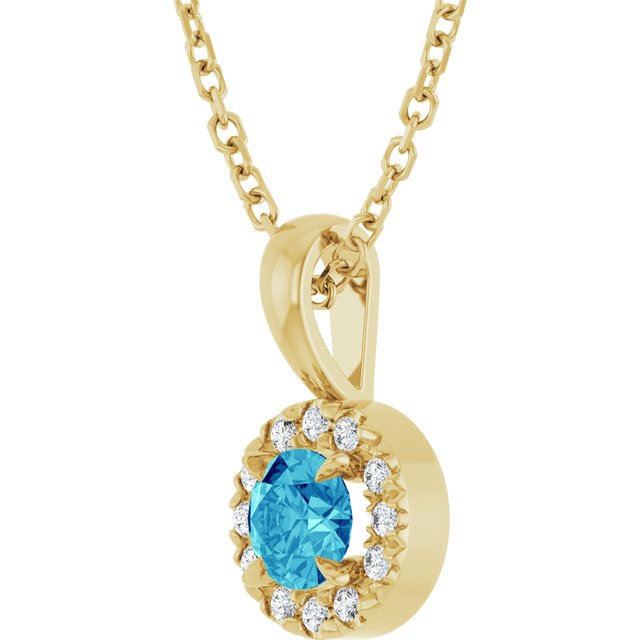 Natural Blue Zircon | Round | 4mm