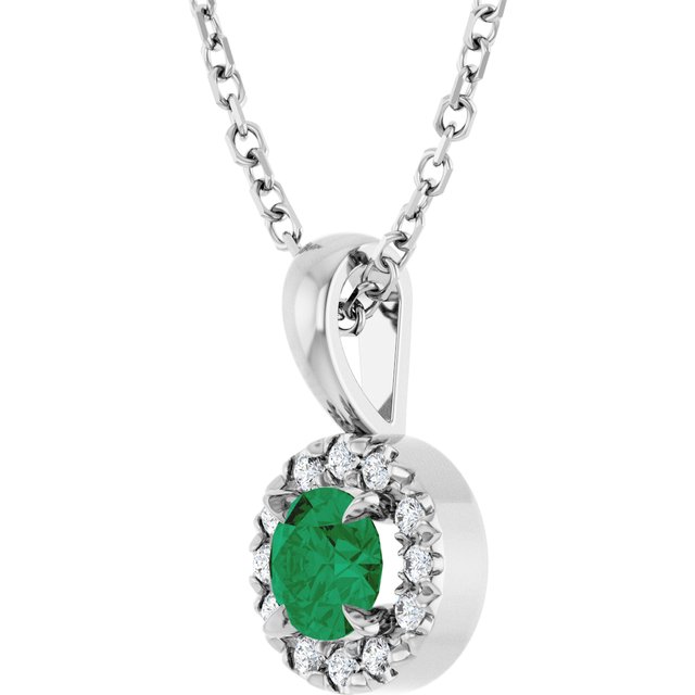 Natural Emerald | Round | 4mm | Lab-Grown Emerald | Round | 4mm