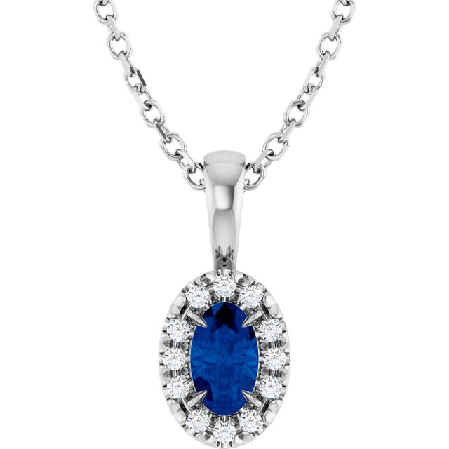 Lab-Grown Blue Sapphire | Oval | 5 x 3mm | Natural Blue Sapphire | Oval | 5 x 3mm