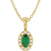 Natural Emerald | Oval | 5 x 3mm | Lab-Grown Emerald | Oval | 5 x 3mm