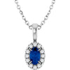Natural Blue Sapphire | Oval | 5 x 3mm | Lab-Grown Blue Sapphire | Oval | 5 x 3mm