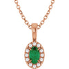 Lab-Grown Emerald | Oval | 5 x 3mm | Natural Emerald | Oval | 5 x 3mm