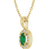 Natural Emerald | Oval | 5 x 3mm | Lab-Grown Emerald | Oval | 5 x 3mm