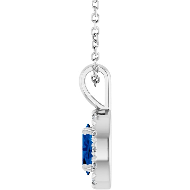 Natural Blue Sapphire | Oval | 6 x 4mm | Lab-Grown Blue Sapphire | Oval | 6 x 4mm