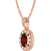 Natural Mozambique Garnet | Oval | 6 x 4mm