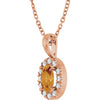 Natural Citrine | Oval | 6 x 4mm
