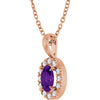 Natural Amethyst | Oval | 6 x 4mm | Natural Amethyst | Oval | 5 x 3mm