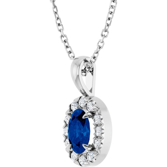 Natural Blue Sapphire | Oval | 6 x 4mm | Lab-Grown Blue Sapphire | Oval | 6 x 4mm