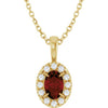Natural Mozambique Garnet | Oval | 6 x 4mm