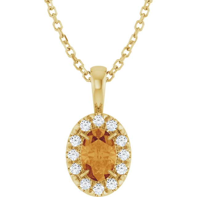 Natural Citrine | Oval | 6 x 4mm