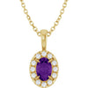 Natural Amethyst | Oval | 5 x 3mm | Natural Amethyst | Oval | 6 x 4mm